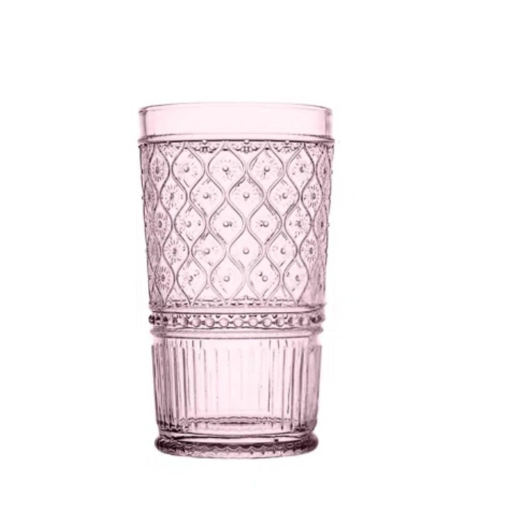 Flora set of 4 Claro highball glasses in Decorative Box new